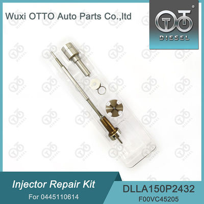 Injector Repair Kit 0445110614 bevat mondstuk DLLA150P2432 en klep F00VC01200 voor FIAT-onderdelen
