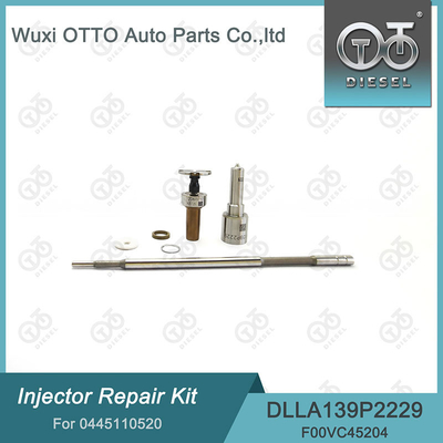 0445110520 Bosch Injector Repair Kit met mondstuk DLLA139P2229 en klep F00VC45204