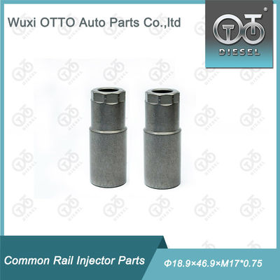 High speed Steel Diesel Fuel Injector Nozzle Cap Nut Grootte Φ18.9×46.9×M17*0.75 voor Piezo Injector met Plastic Bag in Paper Box Packaging