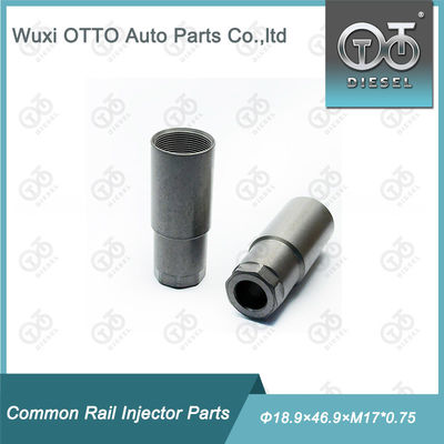 High speed Steel Diesel Fuel Injector Nozzle Cap Nut Grootte Φ18.9×46.9×M17*0.75 voor Piezo Injector met Plastic Bag in Paper Box Packaging