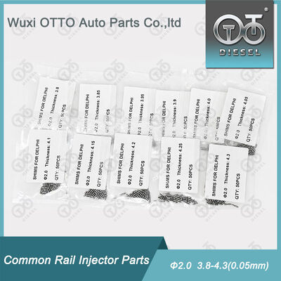 Common Rail Injector Afstelring Kit 2.0mm Diameter Reparatie Ring Ringen 3.80-4.30(0.05mm)50stuks/Zak Diesel Injector Reparatie Onderdelen