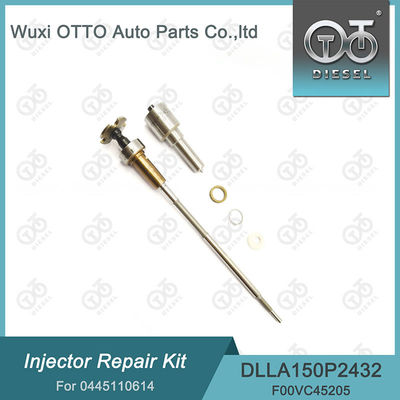 Injector Repair Kit 0445110614 bevat mondstuk DLLA150P2432 en klep F00VC01200 voor FIAT-onderdelen