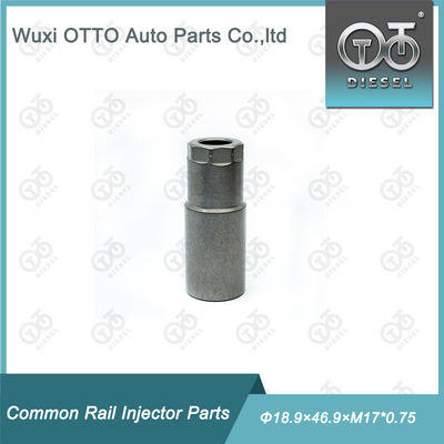 High speed Steel Diesel Fuel Injector Nozzle Cap Nut Grootte Φ18.9×46.9×M17*0.75 voor Piezo Injector met Plastic Bag in Paper Box Packaging